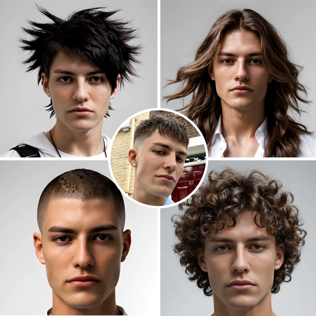 Try on various hair dyes in photos