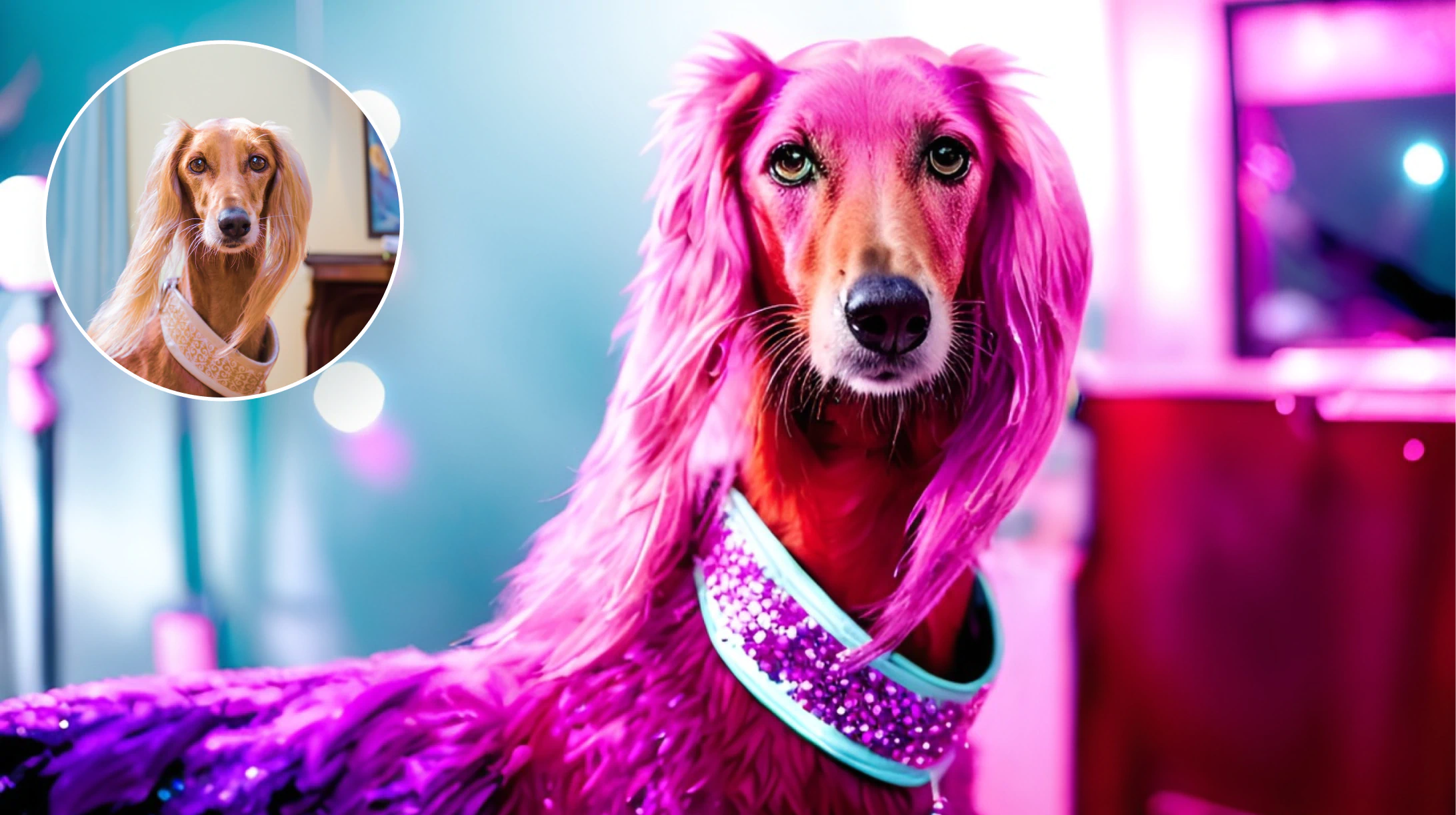 Create funny pet portraits with Photoleap