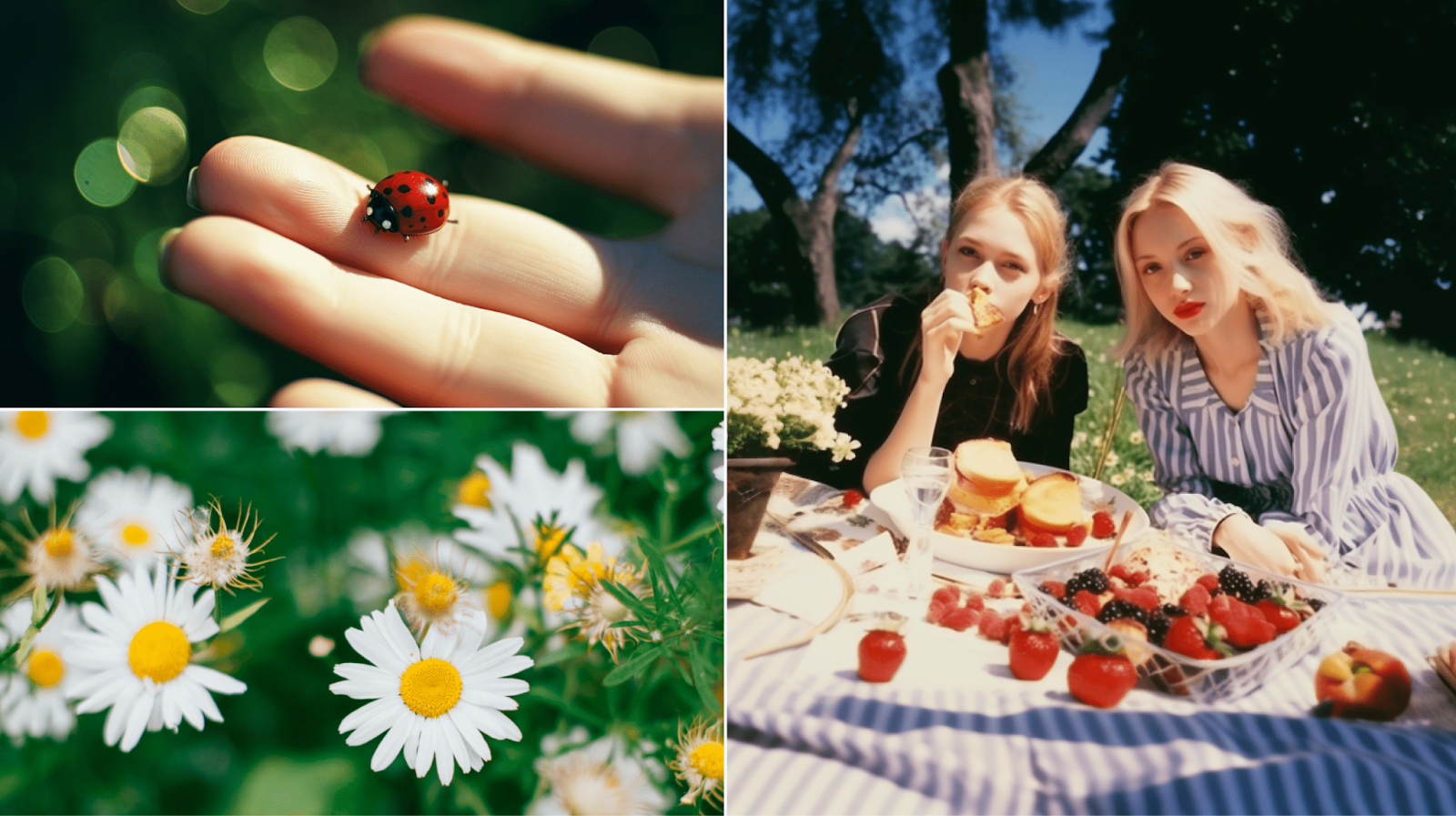 Vibrant summer photo collage created with Photoleap