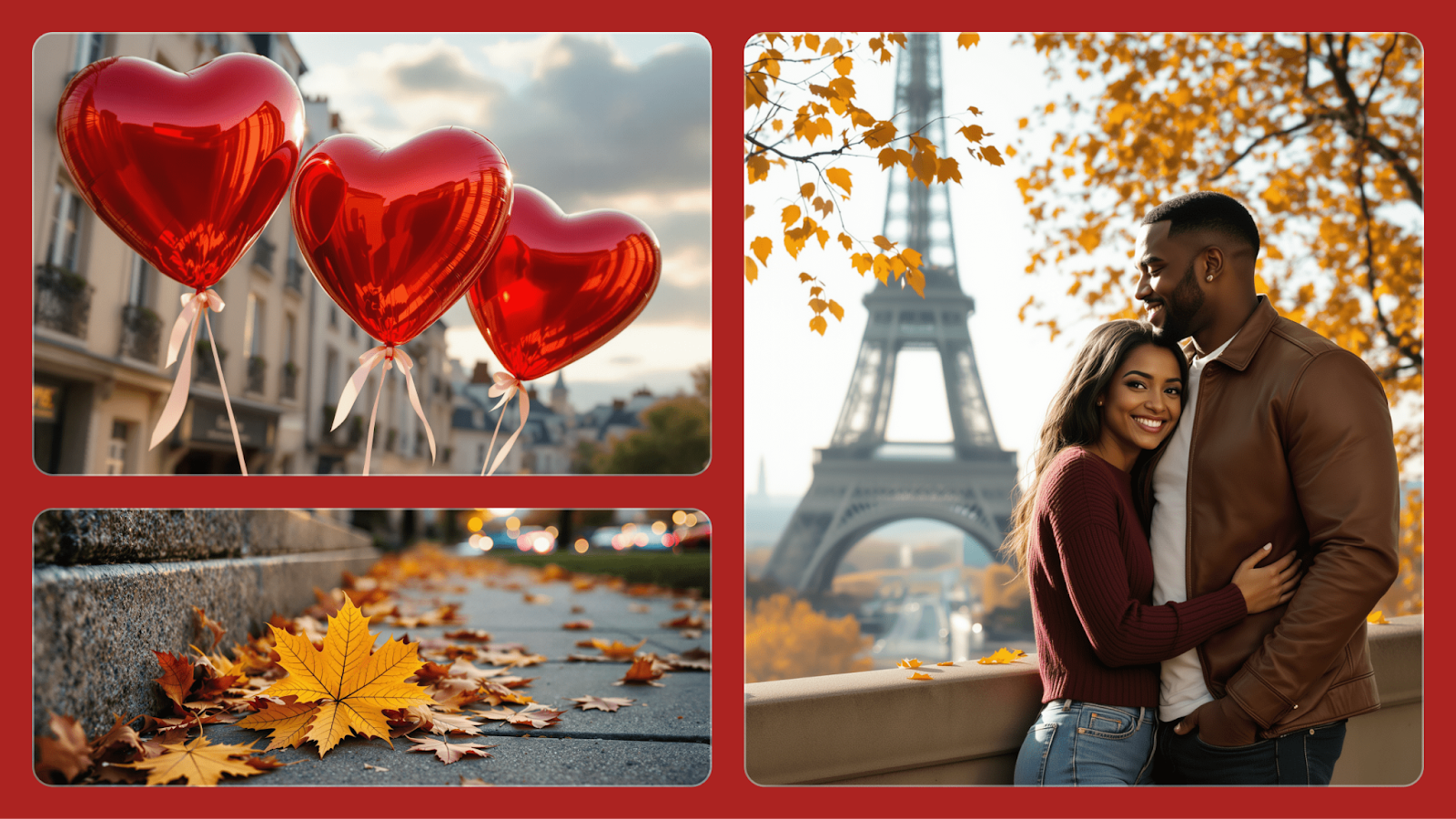 Valentine's Day collages